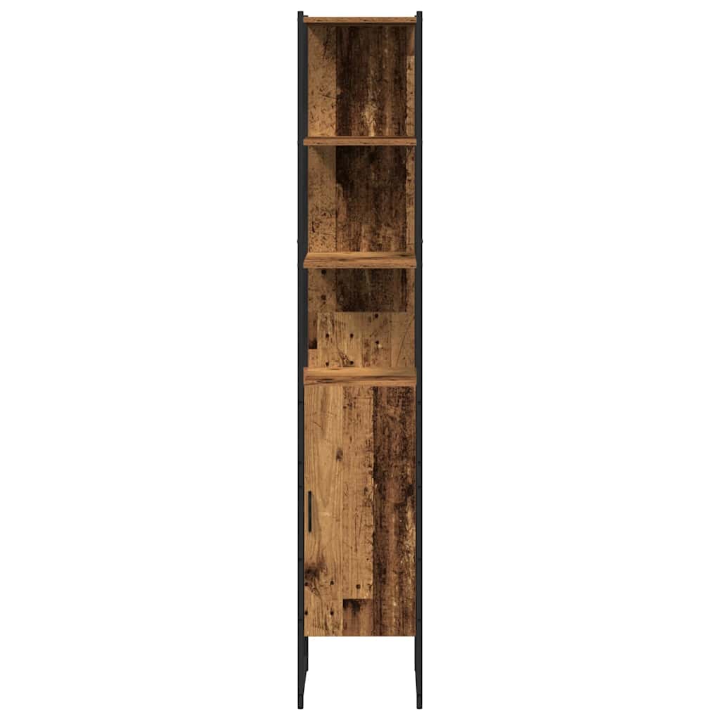 Badekabinet Gammelt Tre 33x33x185,5 cm Teknisk Tre