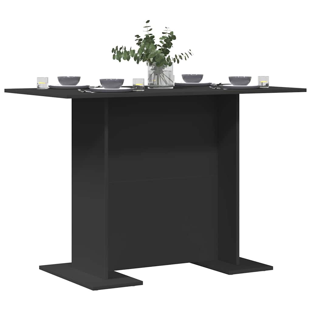Spisebord Svart 100x60x75 cm Laget av kompositttre
