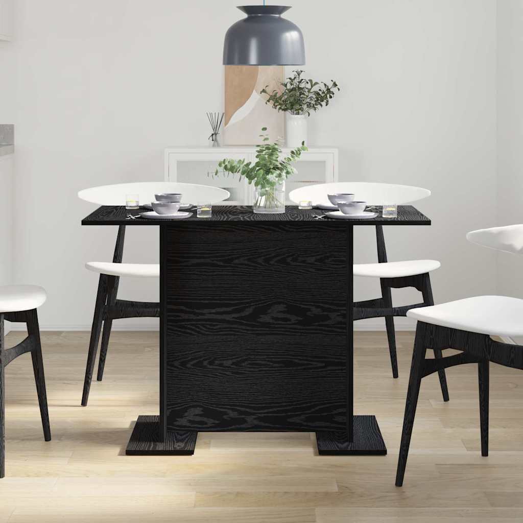 Spisebord Svart Eik 110x60x75 cm Konstruert Tre