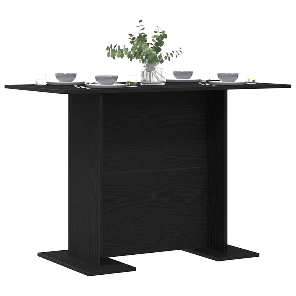 Spisebord Svart Eik 110x60x75 cm Konstruert Tre