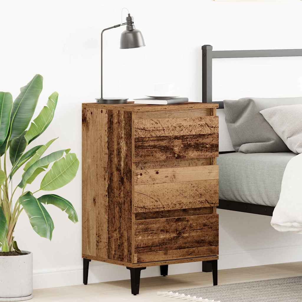 Nattbord Sengbord Gammelt Tre 40x35x70 cm