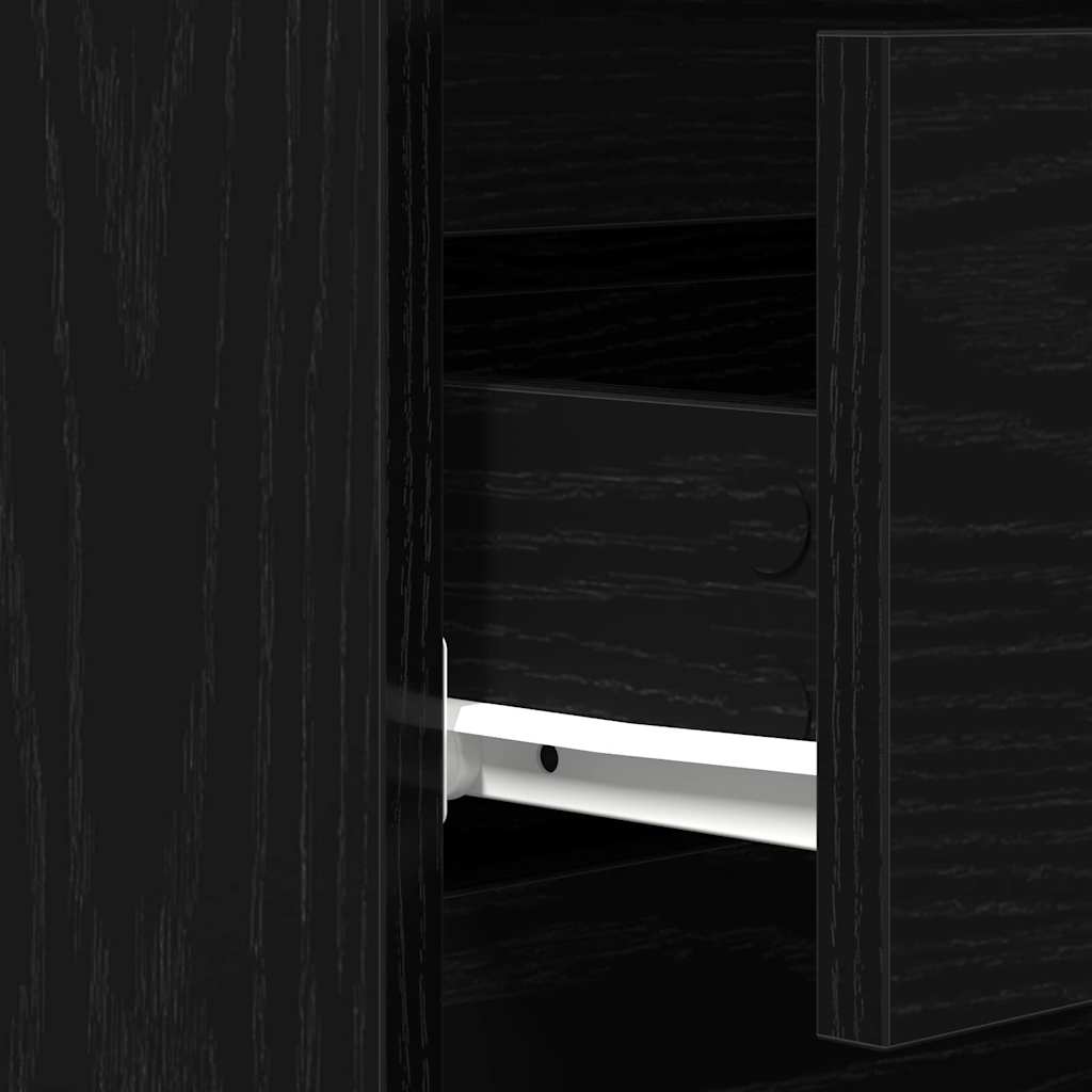 Kommode Svart Eik 60x35x70 cm