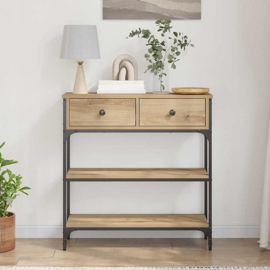 Avlastningsbord konsollbord Artisan Eik 72,5x25x75 cm