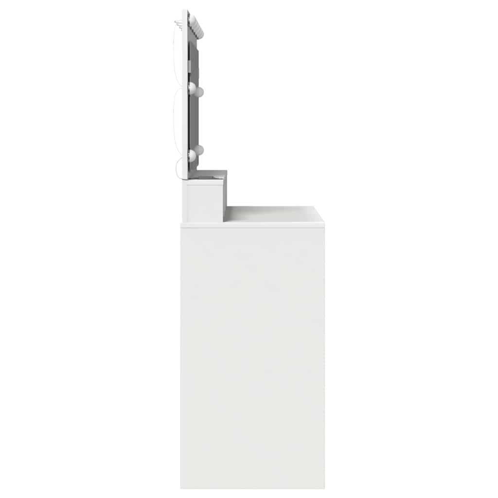 Sminkebord Hvit LED 100x41x135 cm