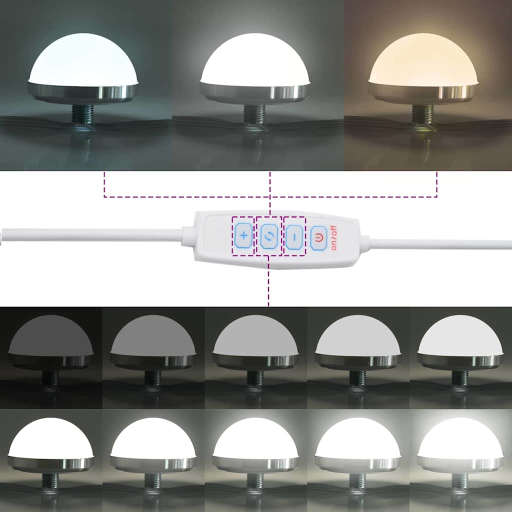 Smykkebord med LED-lys i Sonoma Eik, 100x41x135 cm