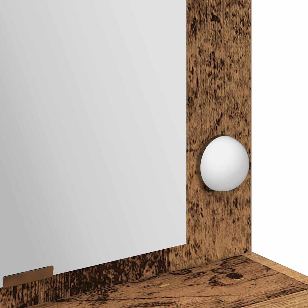 Sminkebord Gammelt Tre LED 100x41x135 cm