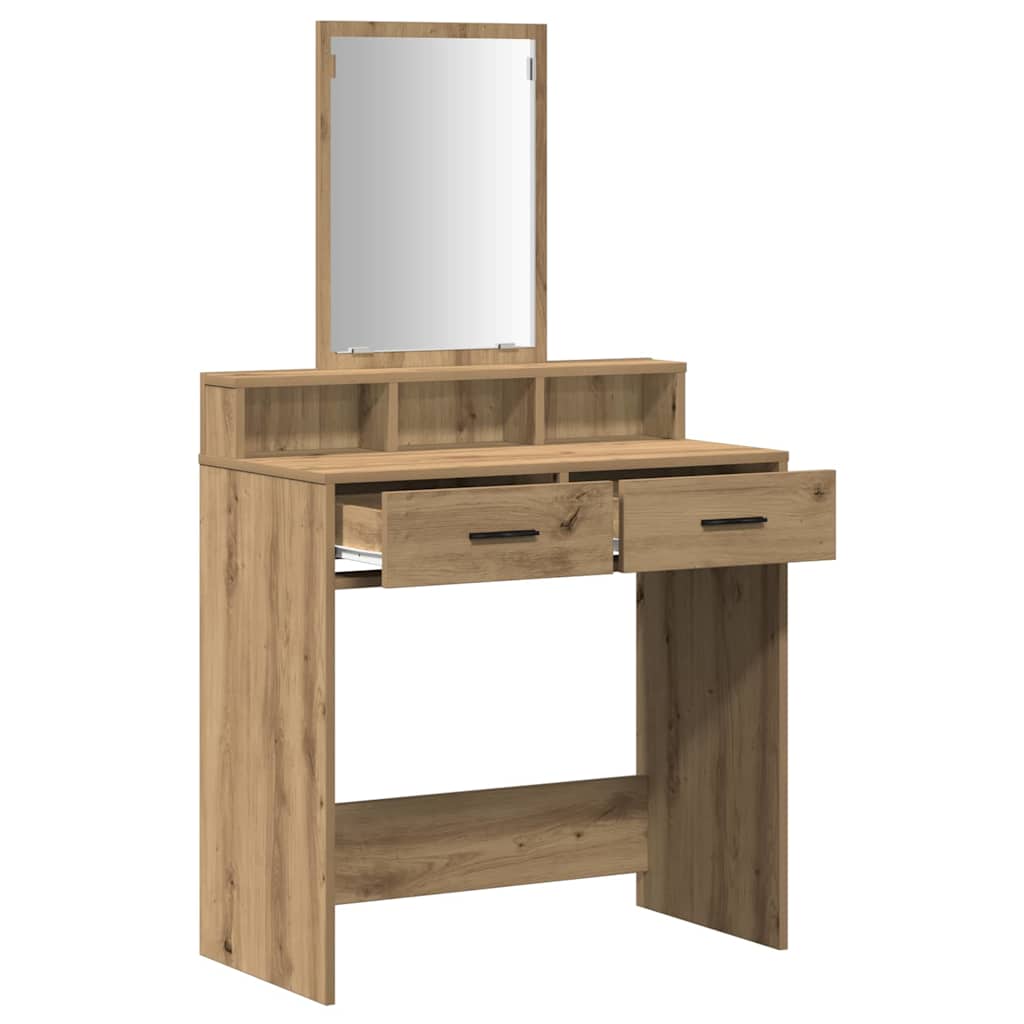 Sminkebord Artisan Eik skuffer 79x41x140 cm