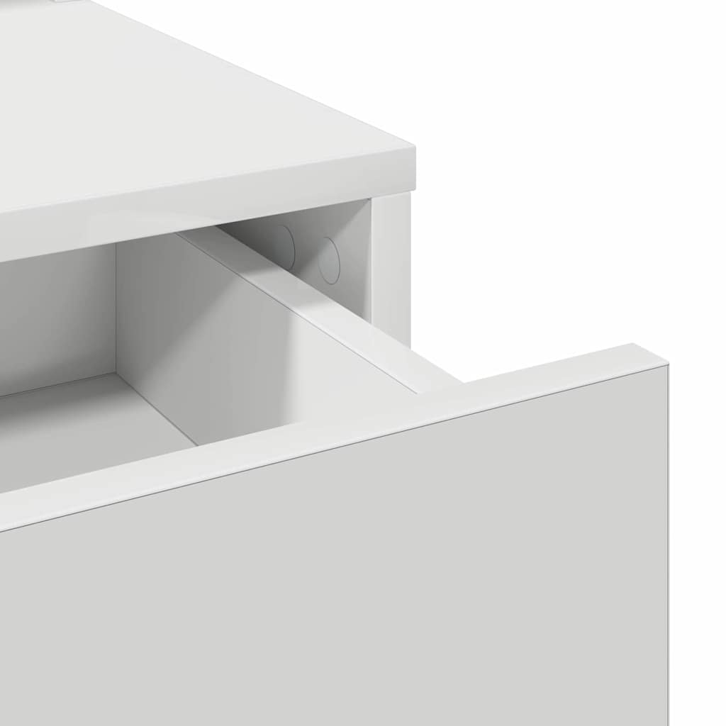 Sminkebord Hvit skuffer 100x41x140 cm