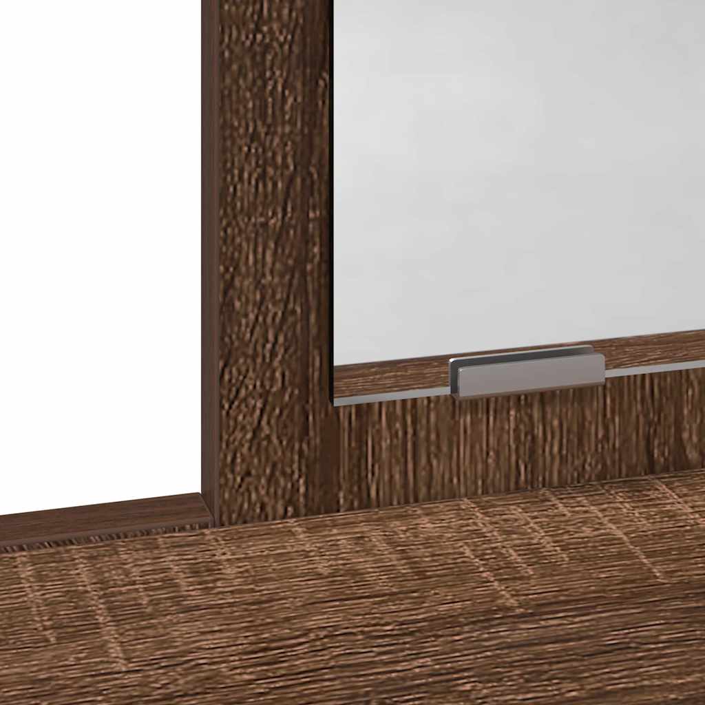 Smykkebord med Skuffer Brun Eik 100x41x140 cm