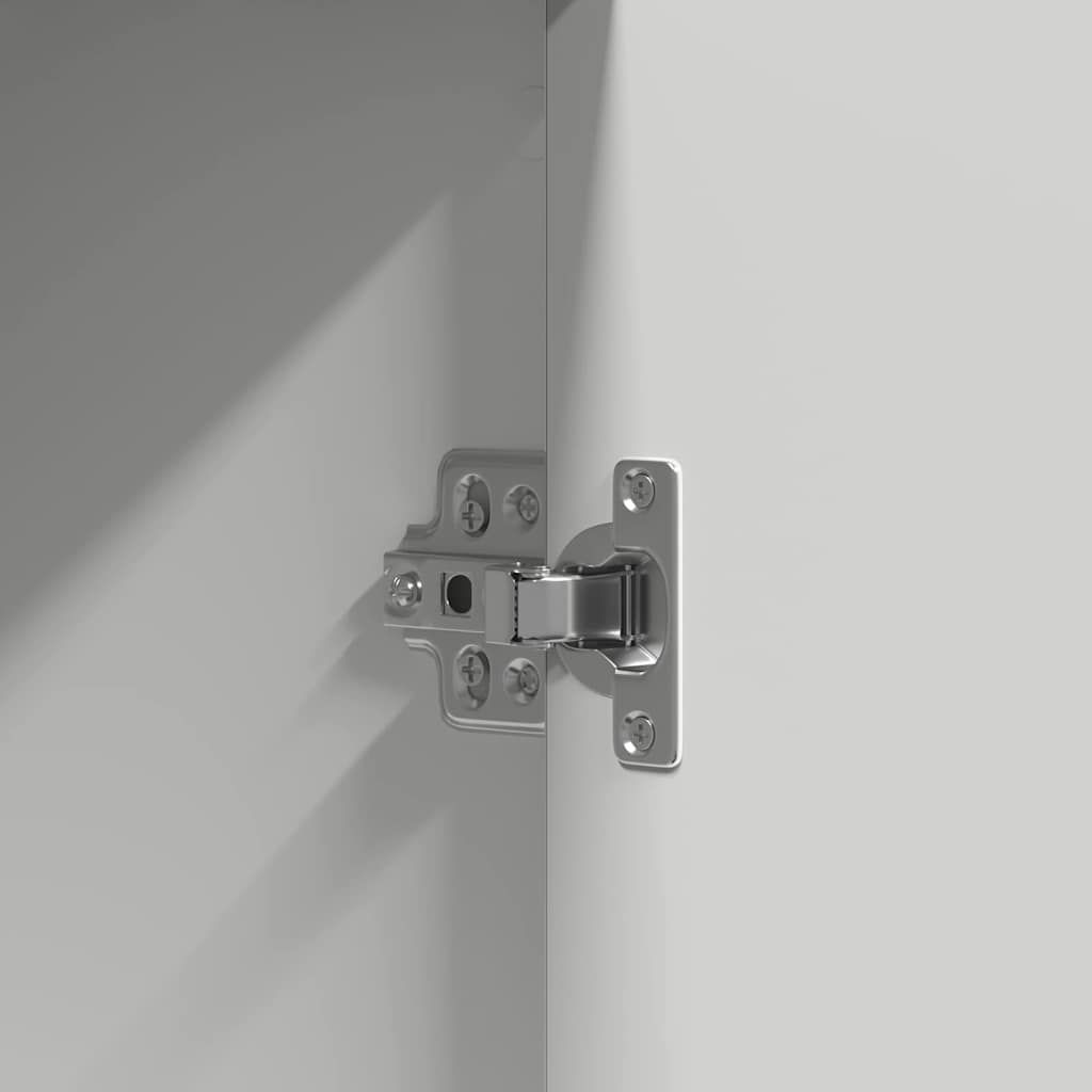 Sminkebord Hvit LED 102x33x135 cm