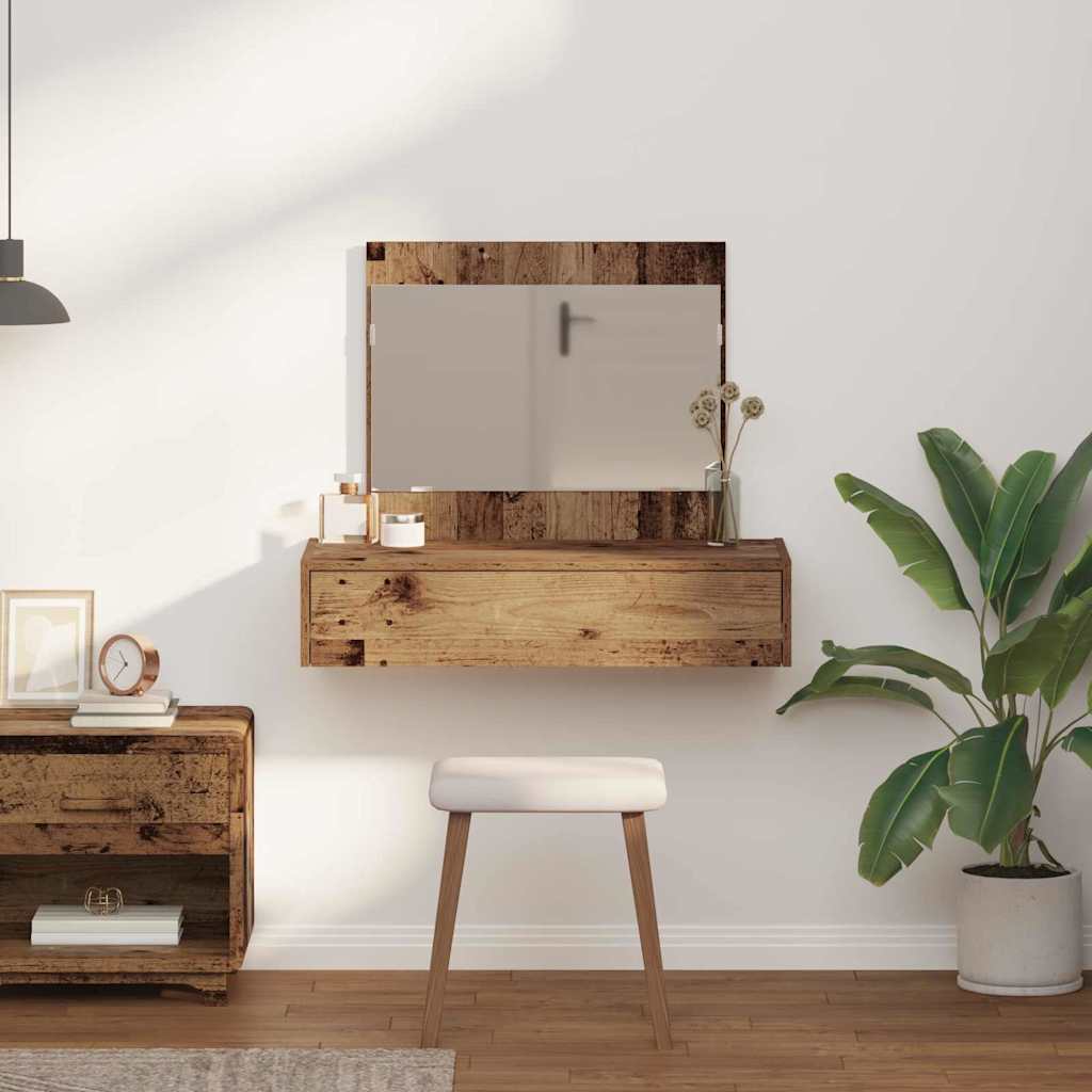 Sminkebord Gammelt Tre Vegghengt 83x40x70 cm