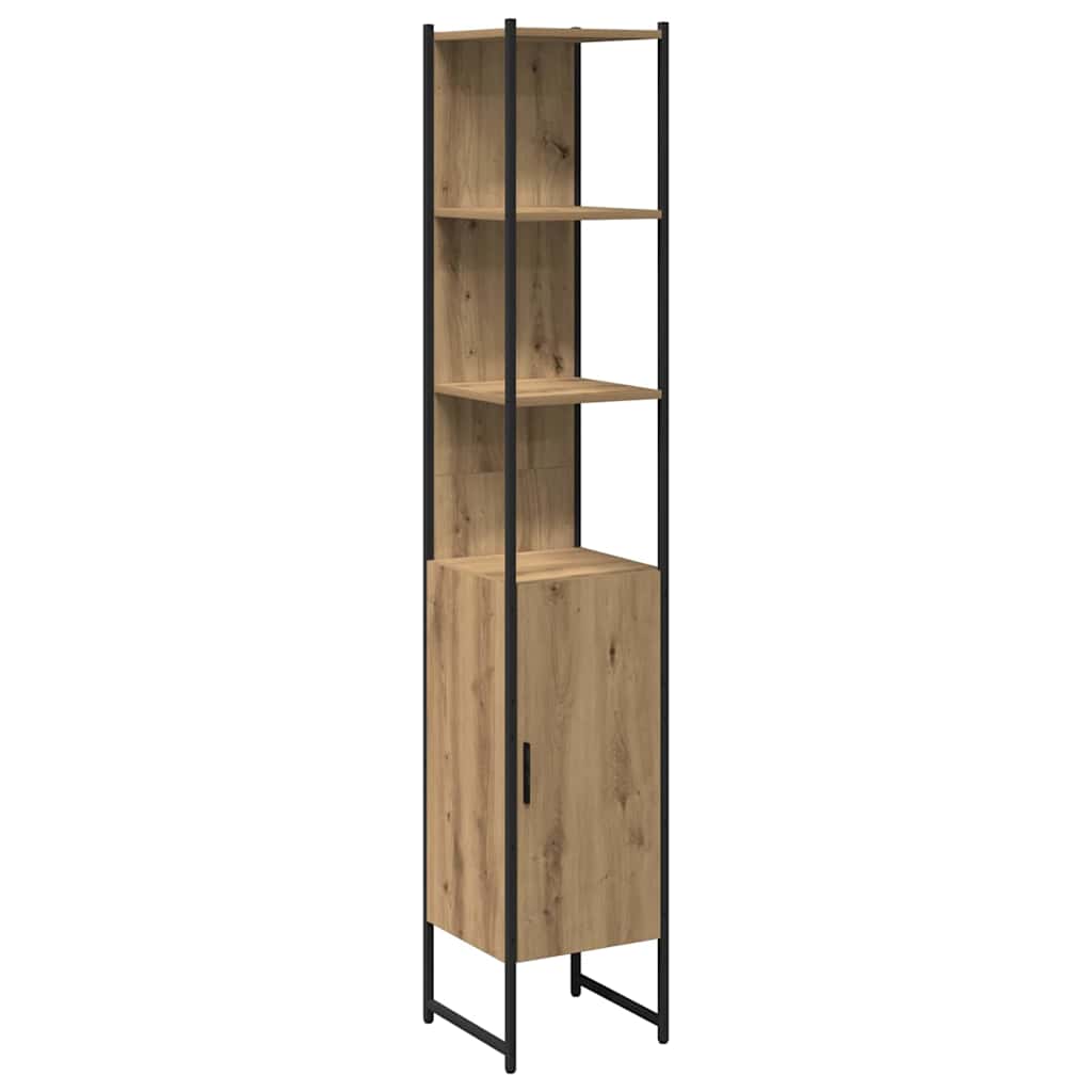 Baderomsskap Artisan Eik 33x33x185,5 cm Konstruert Tre