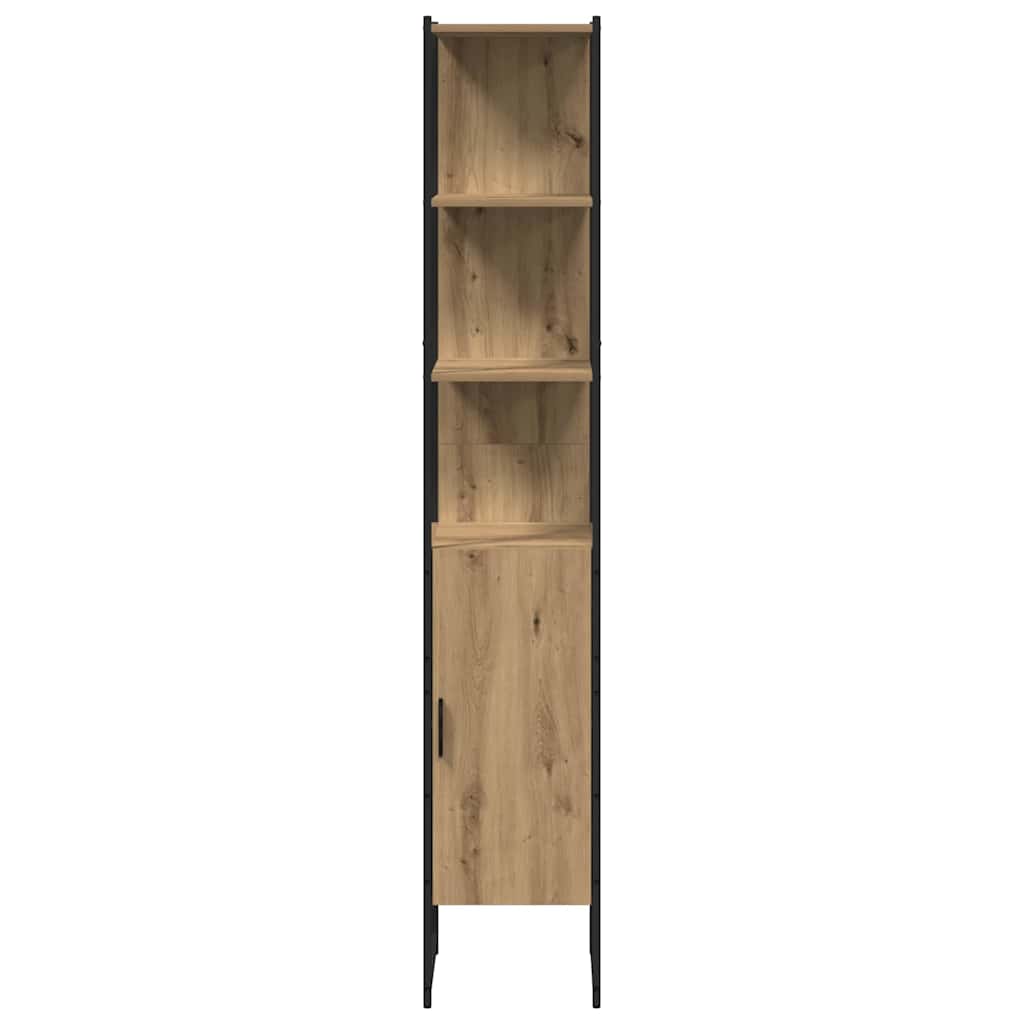 Baderomsskap Artisan Eik 33x33x185,5 cm Konstruert Tre