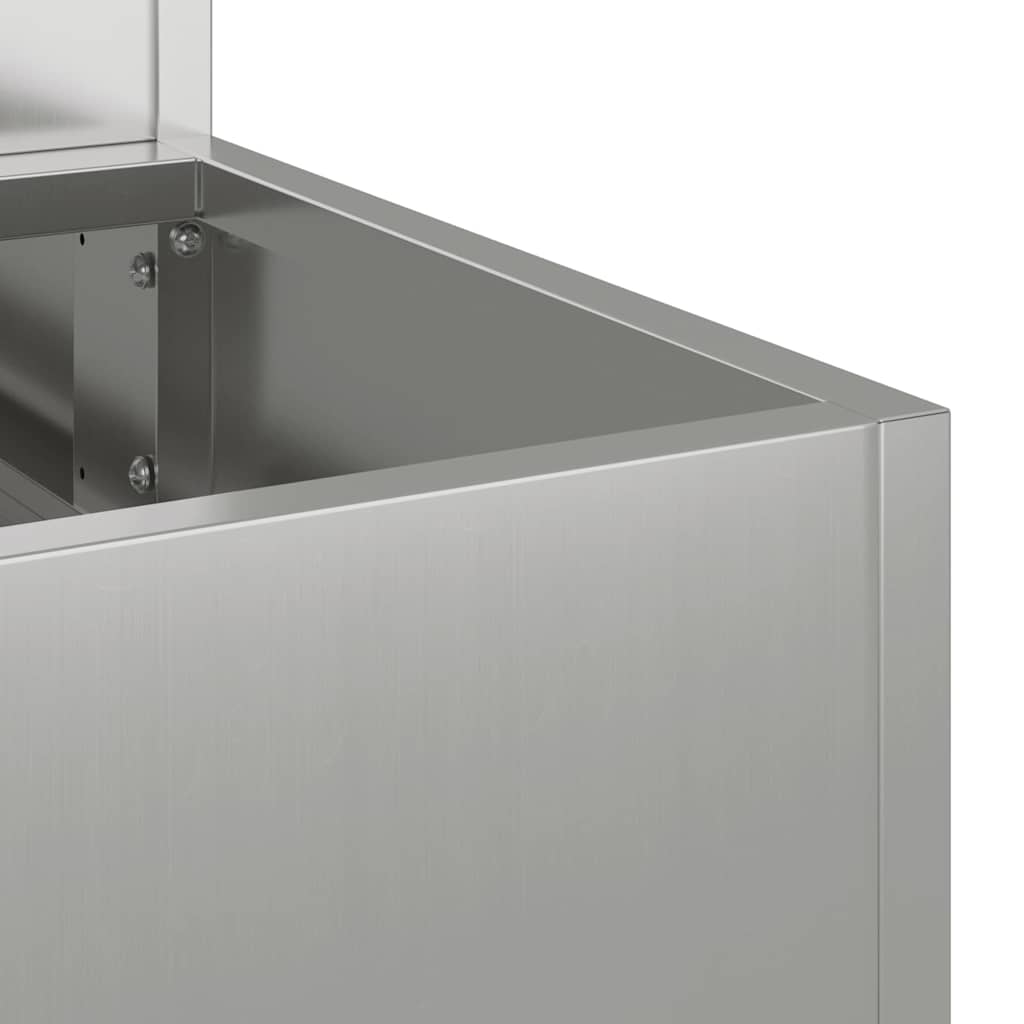 2-Nivå Hageplantekasse, 100x60x45 cm, Laget av Galvanisert Stål