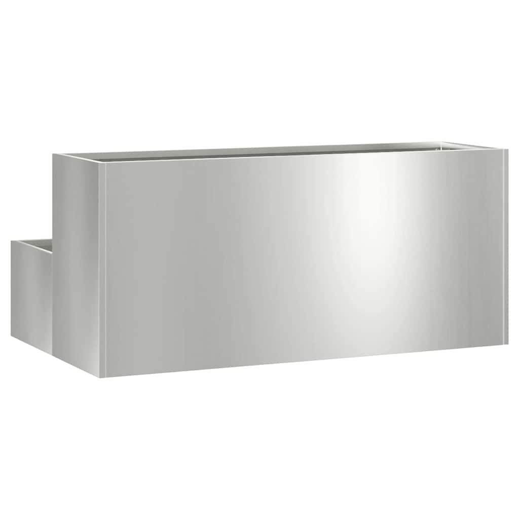 2-Nivå Hageplantekasse, 100x60x45 cm, Laget av Galvanisert Stål