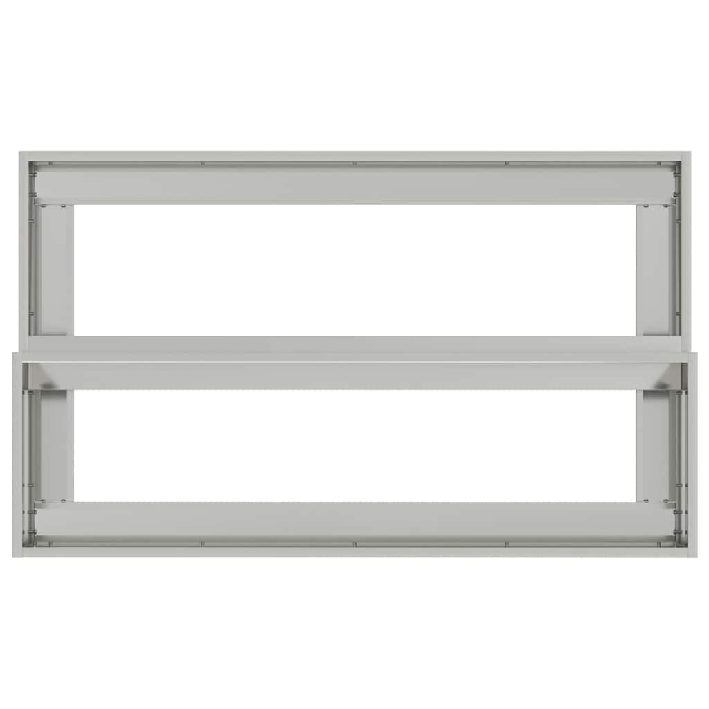 2-Nivå Hageplantekasse, 100x60x45 cm, Laget av Galvanisert Stål