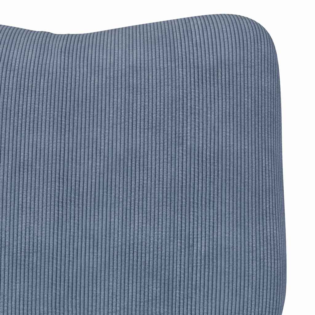 Avslappende Stol Blå Cordfløyel