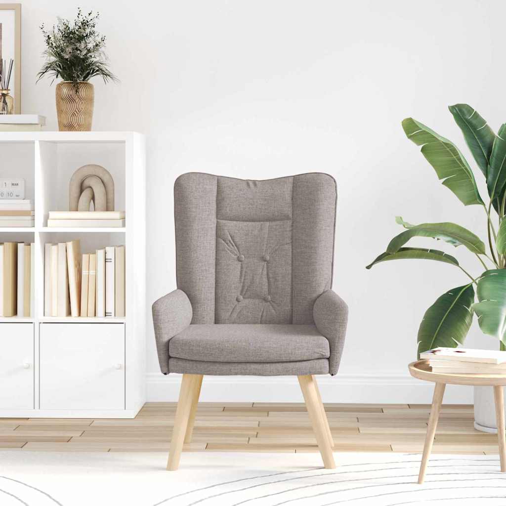 Avslappende Stol Taupe Stoff