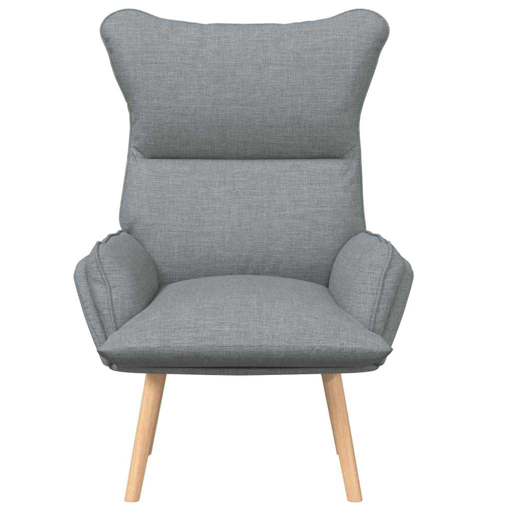 Avslapningsstol Lysegrå Stoff