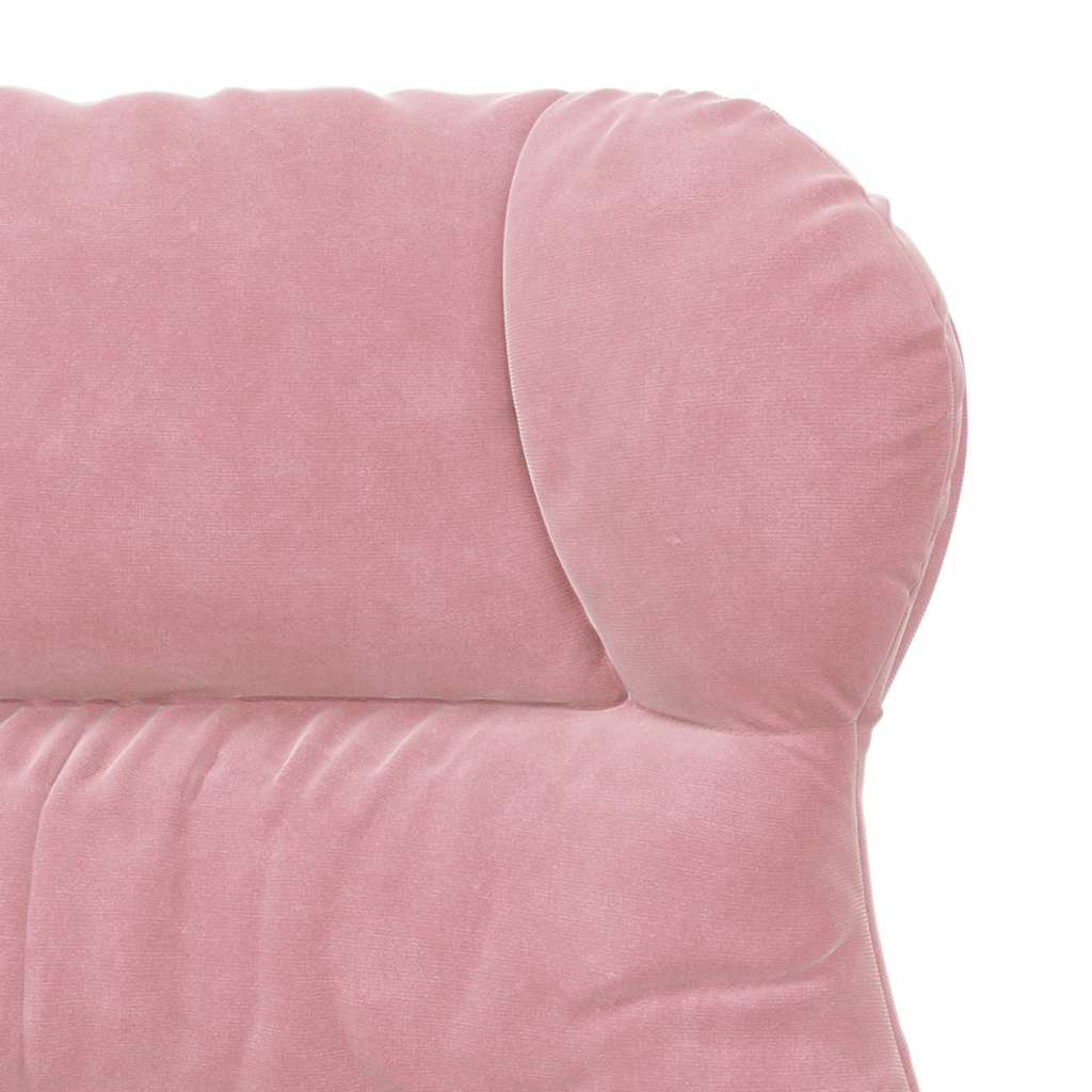 Avslappende Stol Rosa Fløyel