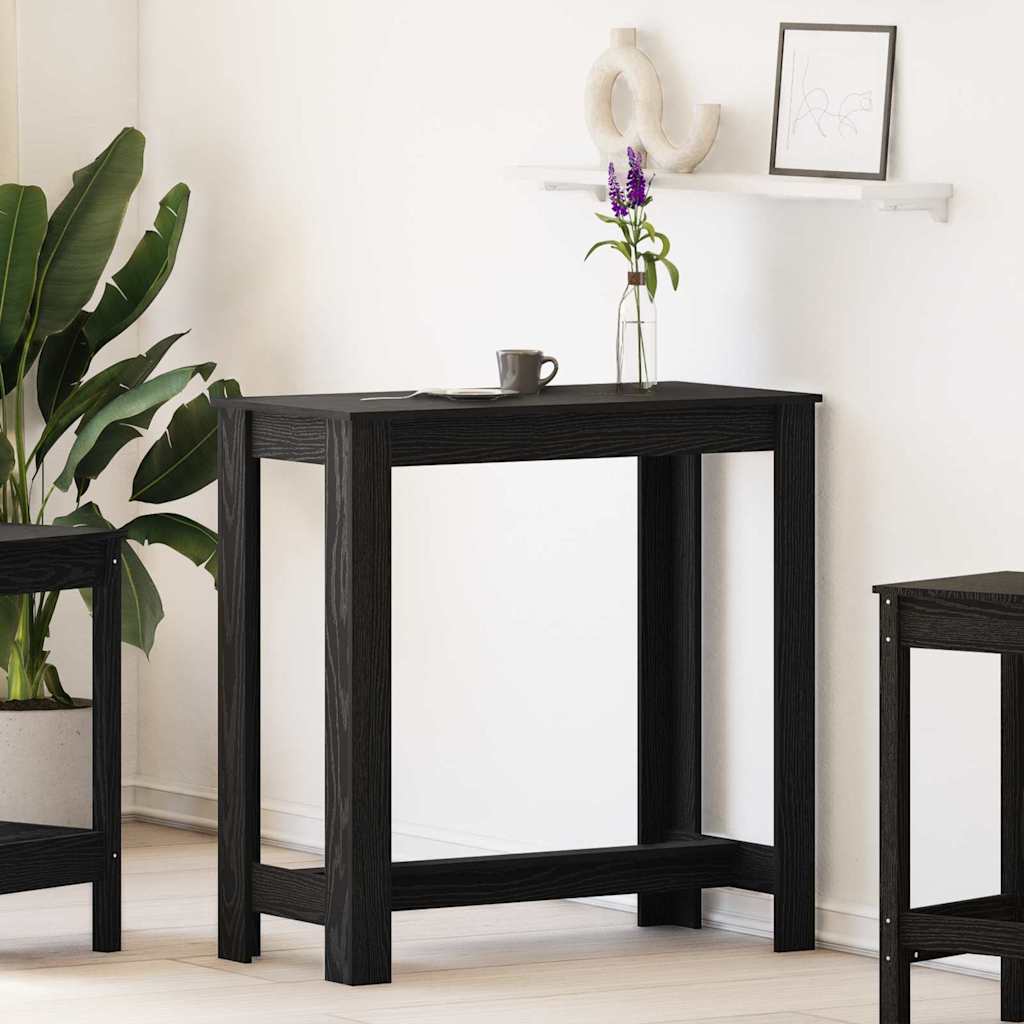 Barbord i svart eik 102x50x103,5 cm i trefiber