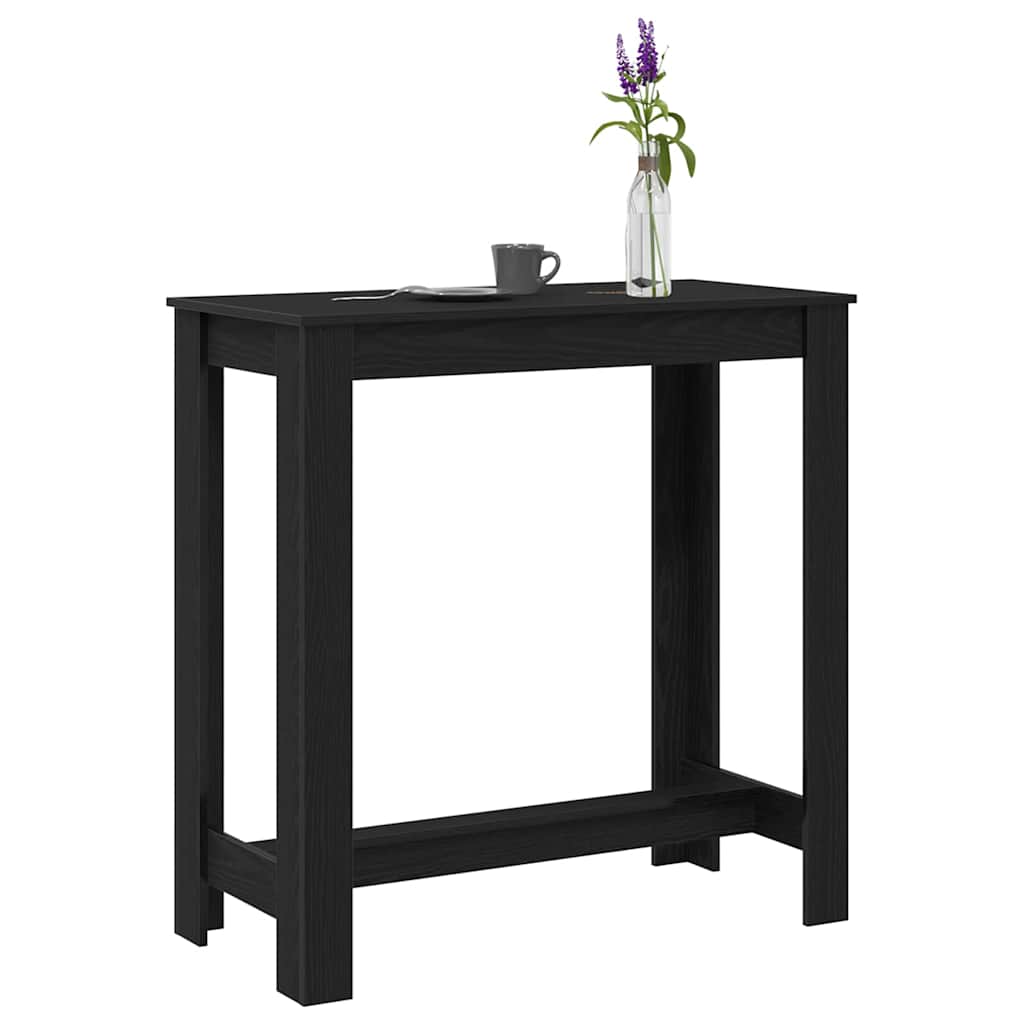 Barbord i svart eik 102x50x103,5 cm i trefiber