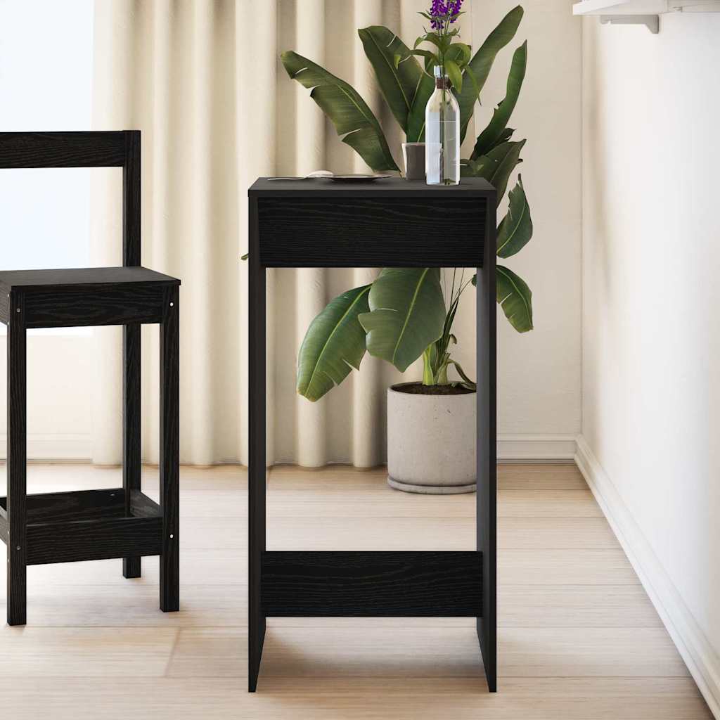 Barbord Svart Eik 51x50x103,5 cm Konstruert Tre