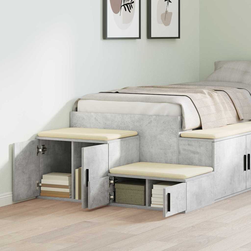 Skap Betonggrå 118 x 41 x 40 cm