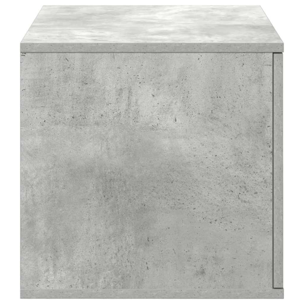 Nattbord Sengbord Betonggrå 108x41x40 cm