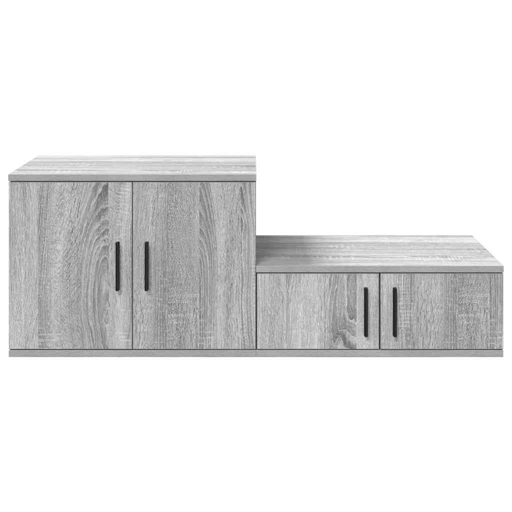 Nattbord Sengbord Sonoma Grå 108x41x40 cm