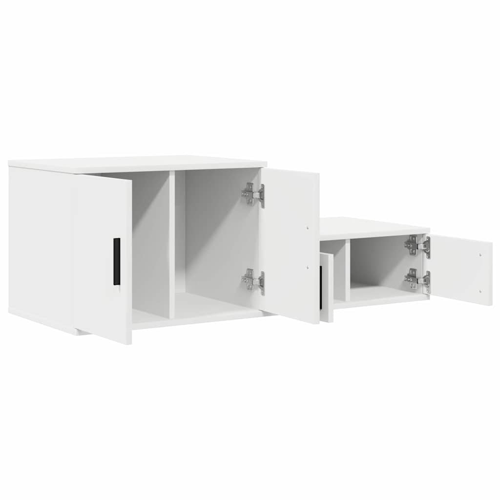 Nattbord Sengbord Hvit 103x41x40 cm