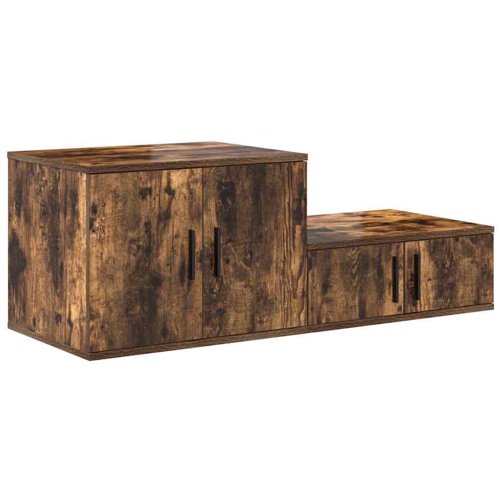 Nattbord Sengbord Røkt Eik 103x41x40 cm,