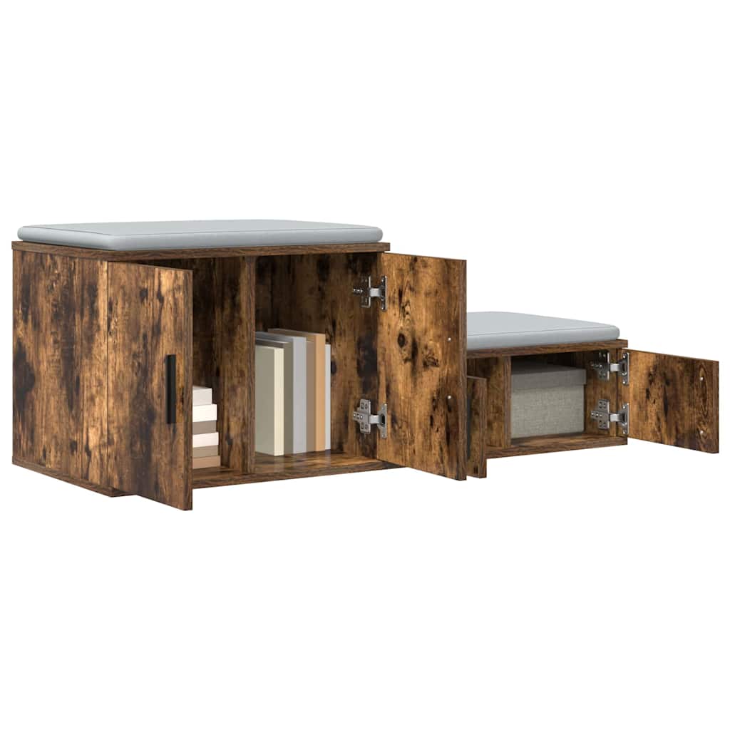 Nattbord Sengbord Røkt Eik 103x41x40 cm,