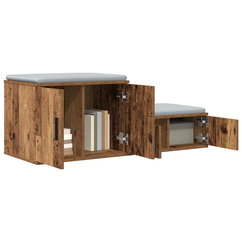 Nattbord Sengbord Gammelt Tre 103x41x40 cm,