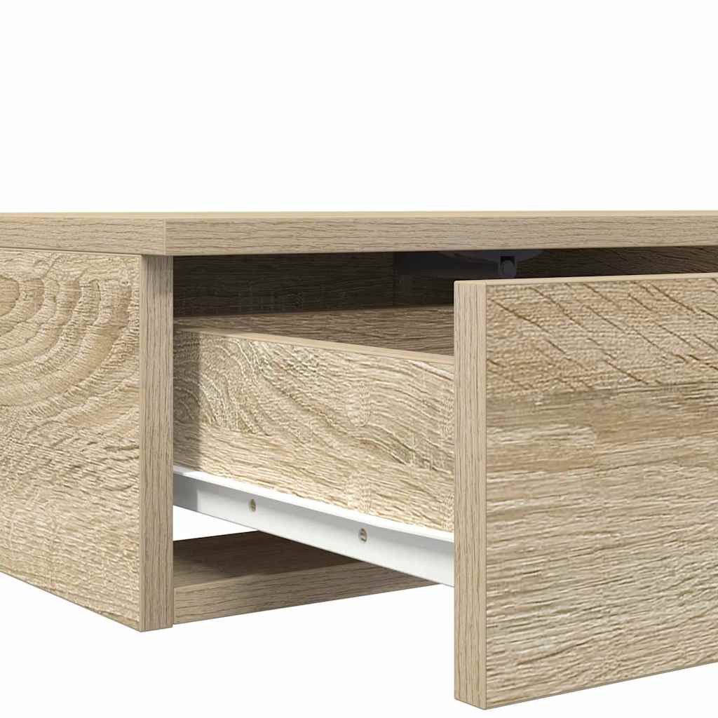 Nattbord Sengbord Sonoma Eik 140 x 36.5 x 16.5 cm