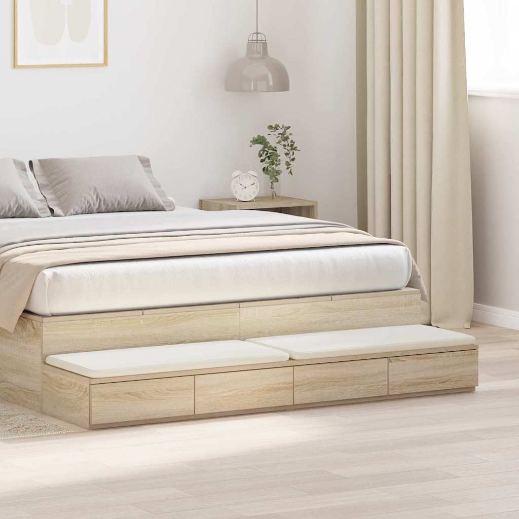 Nattbord Sengbord Sonoma Eik 140 x 36.5 x 16.5 cm