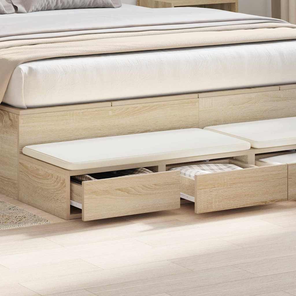 Nattbord Sengbord Sonoma Eik 140 x 36.5 x 16.5 cm
