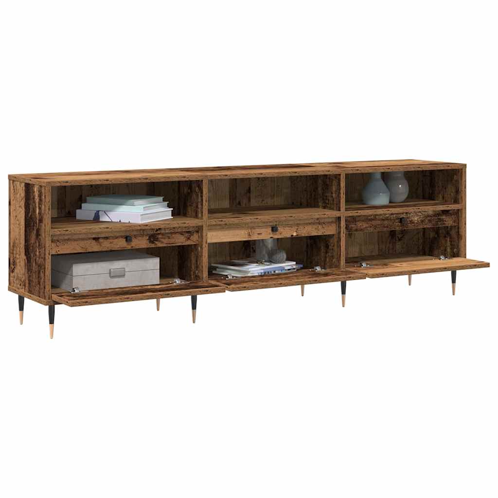 TV-Møbel Tre TV skap Gammelt Tre 150x30x44,5 cm