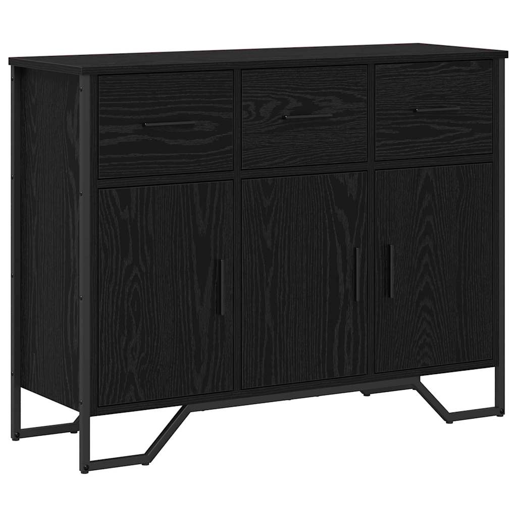 Skap Svart Eik 97x32,5x74,5 cm