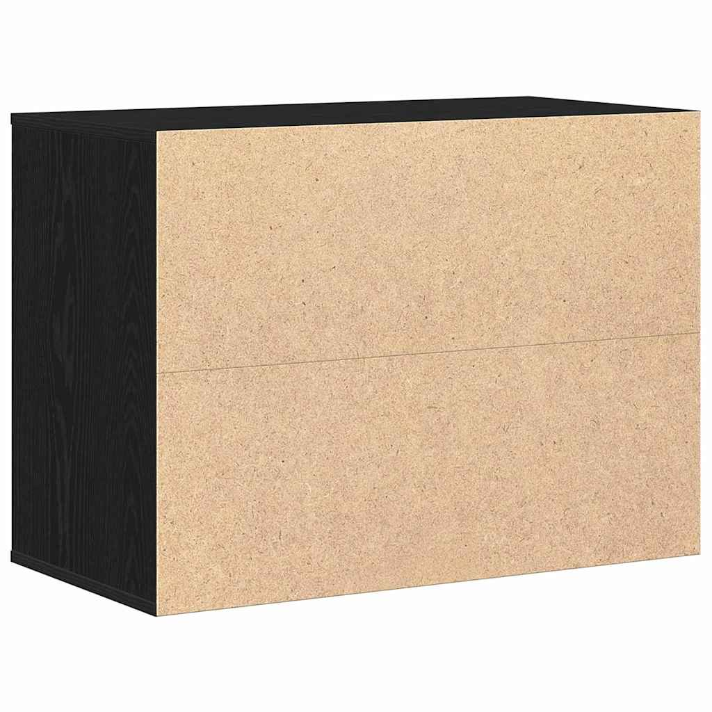Kommode Svart Eik 80x41x58 cm