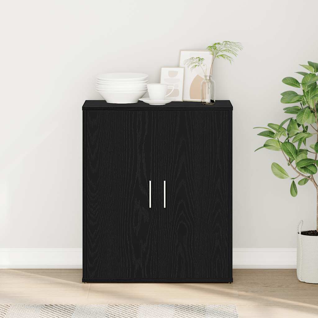 Skjenk Svart Eik 60x31x70 cm