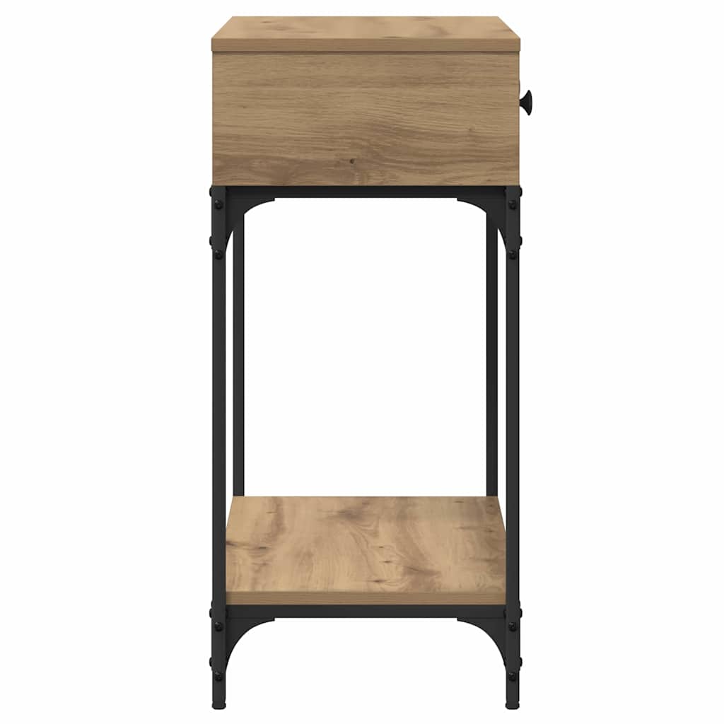 Avlastningsbord Massiv Eik 75x34.5x75 cm Konstruert Tre