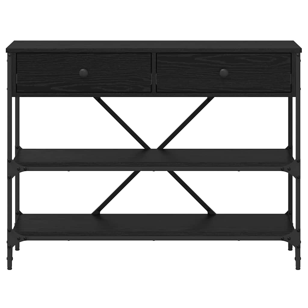 Avlastningsbord Svart Eik 100x34.5x75 cm Konstruert Tre