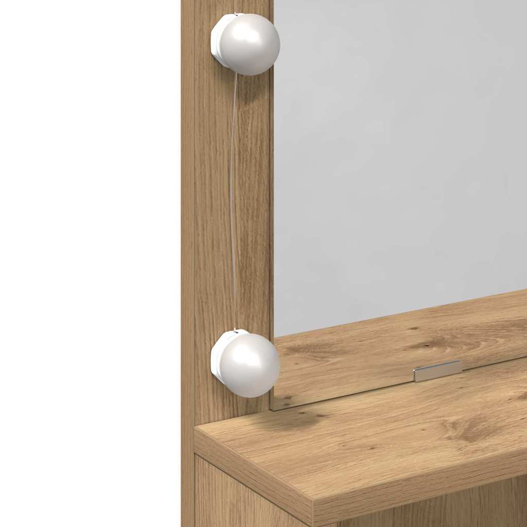 Sminkebord artisan eik 80 x 41 x 134.5 cm Konstruert tre