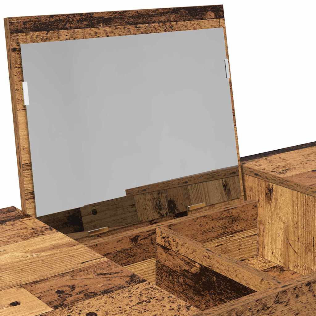 Sminkebord Gammelt Tre speil 100x45x76 cm