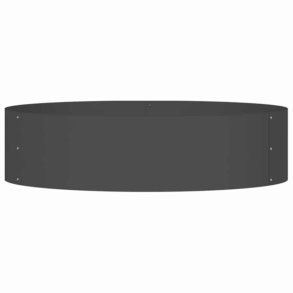 Stor Metallplantekasse Svart Metall Stor Holdbar Rund