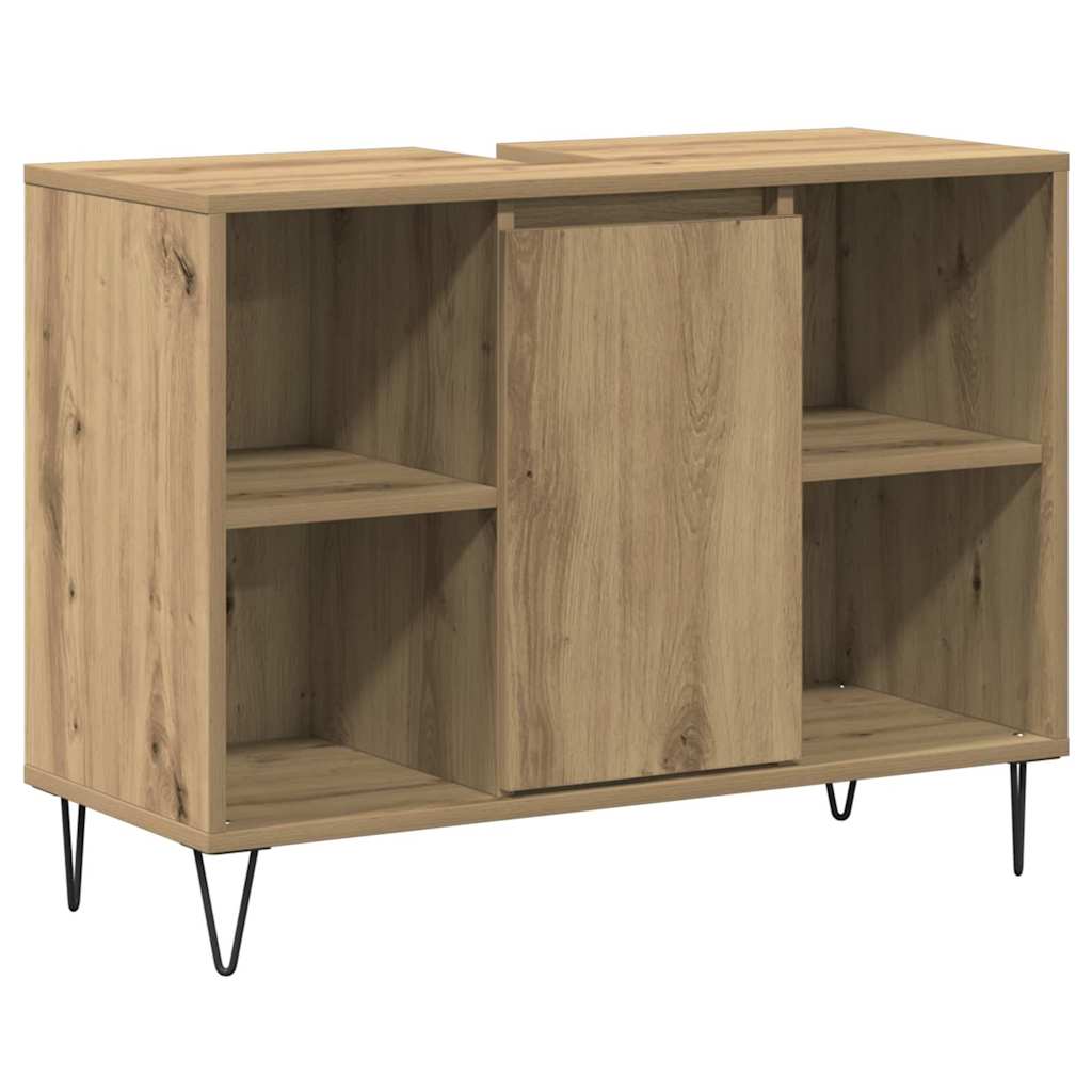 Baderomsspeilskap Artisan Oak Konstruert tre Middels