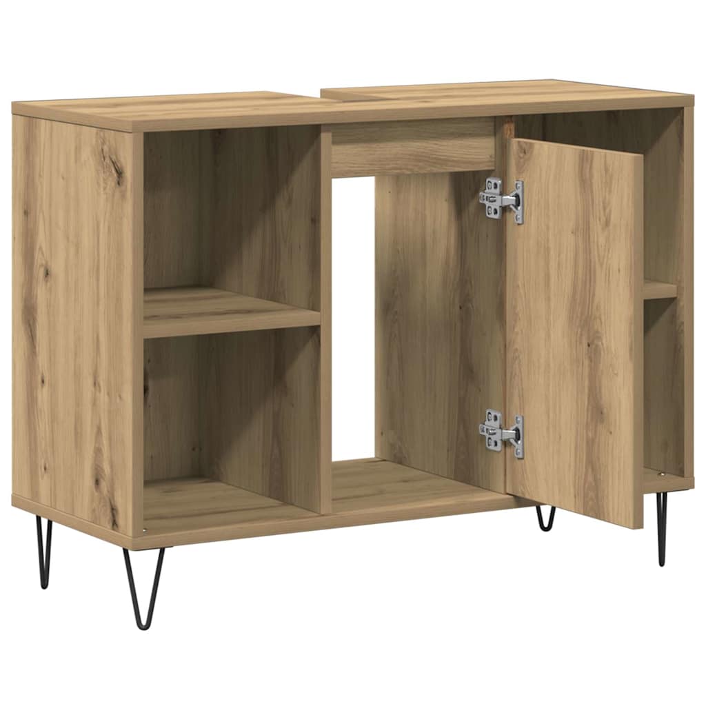 Baderomsspeilskap Artisan Oak Konstruert tre Middels