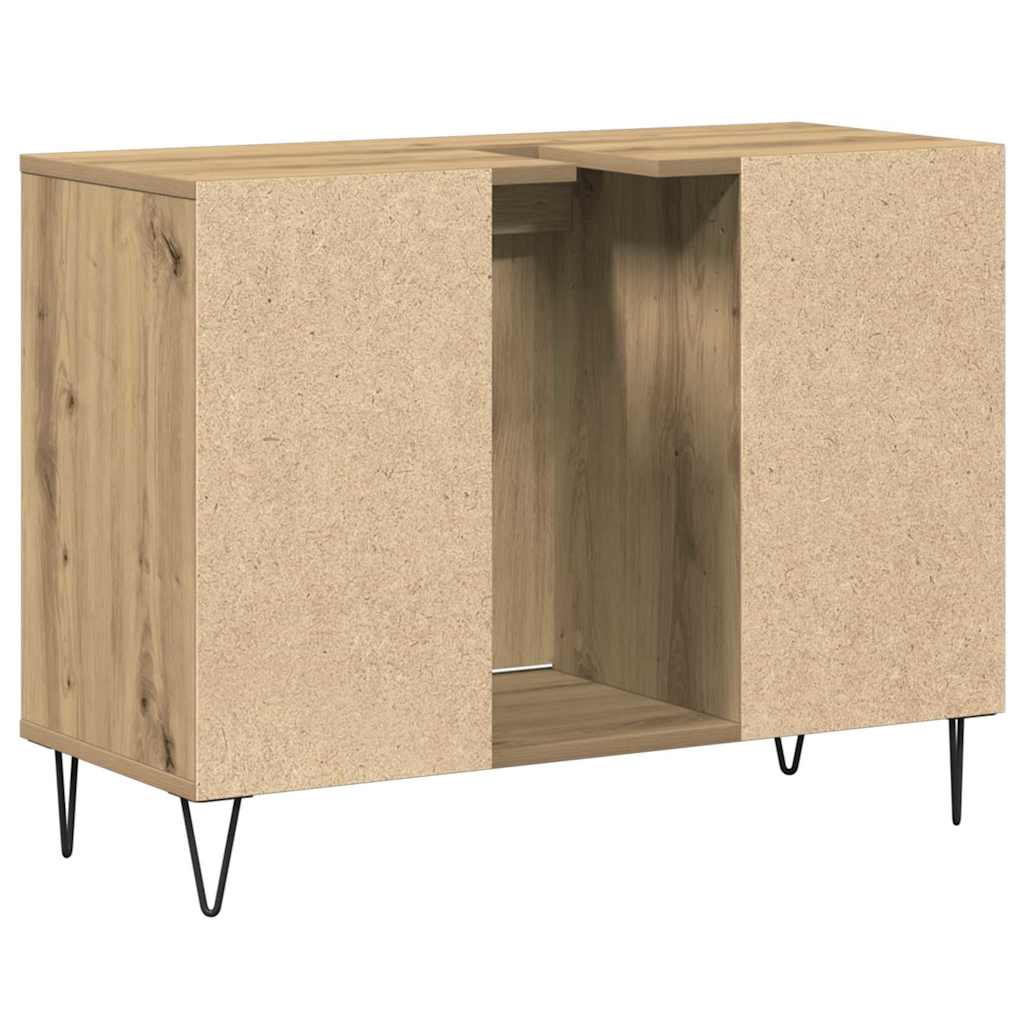 Baderomsspeilskap Artisan Oak Konstruert tre Middels