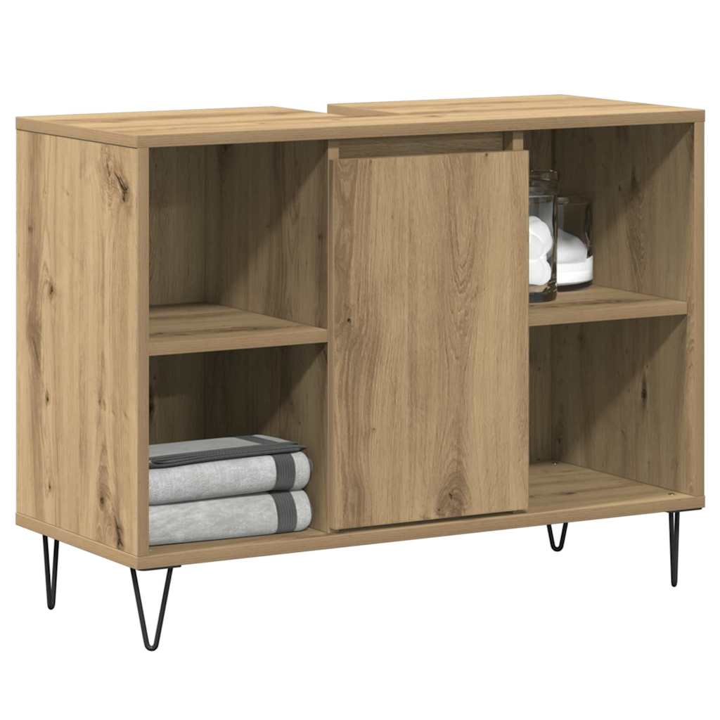 Baderomsspeilskap Artisan Oak Konstruert tre Middels